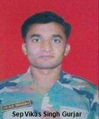 Sepoy Vikas Singh Gurjar — 44 Rashtriya Rifles / 23 Rajput