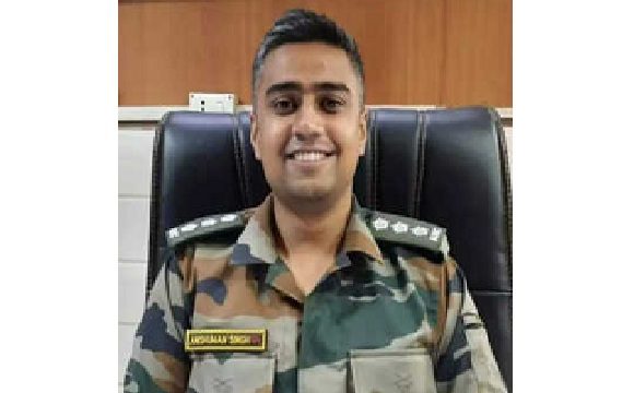 Captain Anshuman Singh, Kirti Chakra — Army Medical Corps, attached to 403 Field Hospital, 26 Punjab