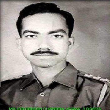 Major Greesh Chandra Verma, Vir Chakra — 3 Dogra