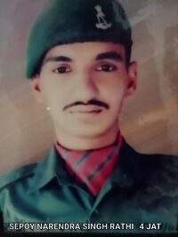 Sepoy Narendra Singh Rathi — 4 Jat