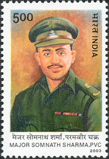 Major Somnath Sharma, Param Vir Chakra — 4th Battalion, Kumaon Regiment